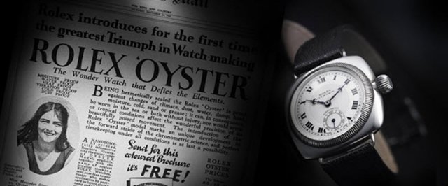 Rolex Oyster en krantenbericht uit 1927